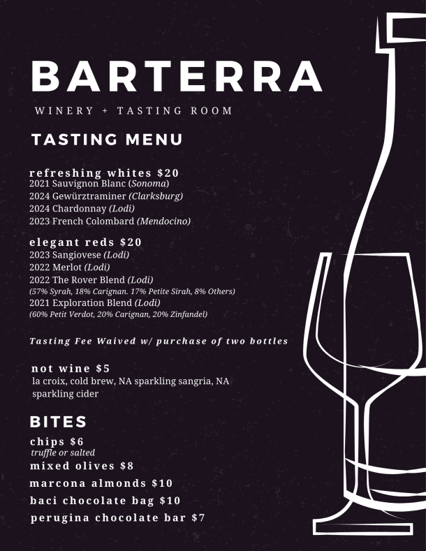 February 2026 Tasting Menu