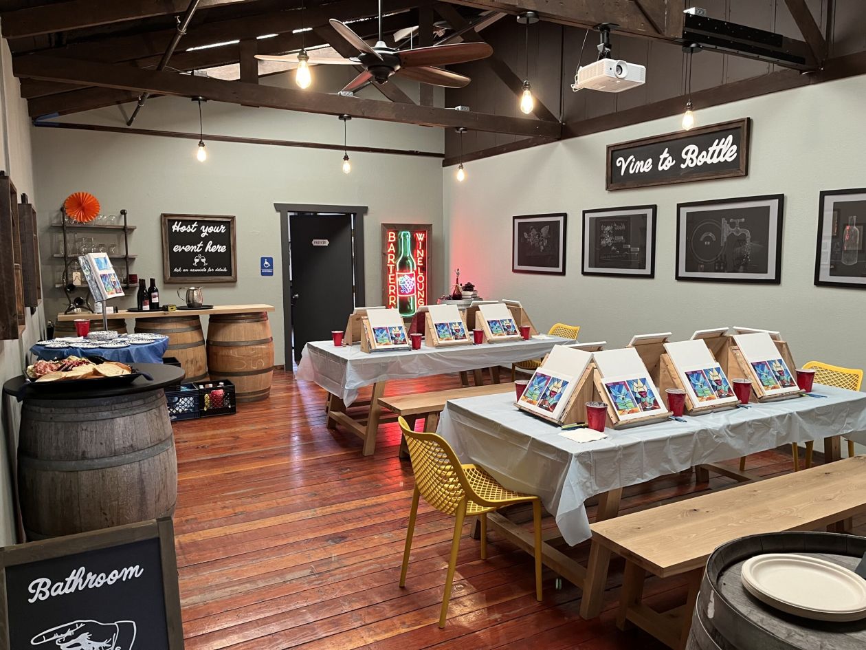Paint & Sip Event Set Up
